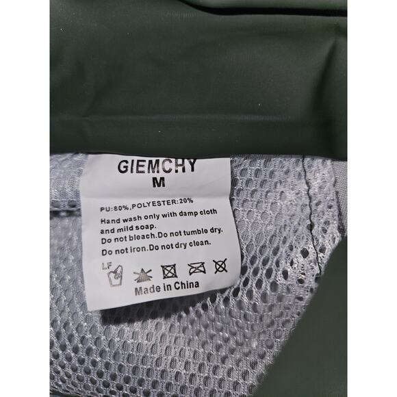 New! 2pc! Giemchy Rain Suit Unisex Waterproof Heavy Duty Rain Gear Outdoor Sz M - Picture 6 of 12